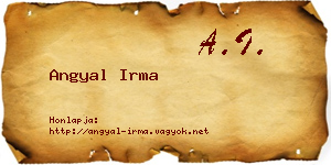 Angyal Irma névjegykártya